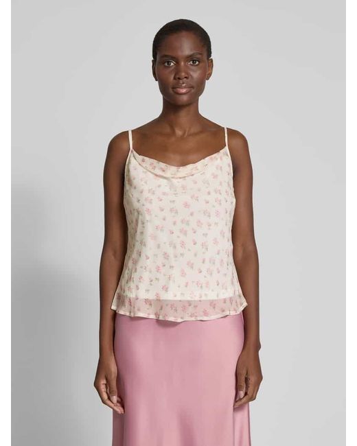 Vero Moda Natural Regular Fit Trägertop mit Allover-Muster Modell 'SMILLA'