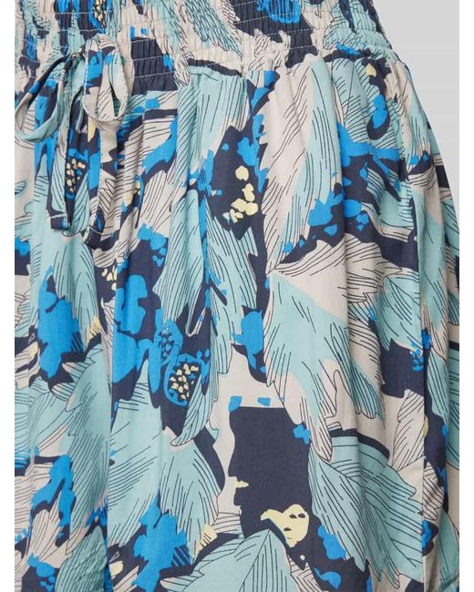 Schiesser Blue Relaxed Fit Pyjama-Shorts mit elastischem Bund Modell 'Mix+Relax'