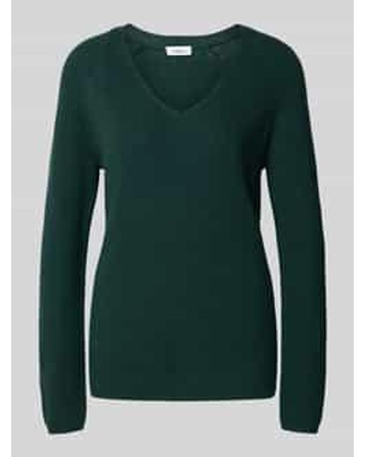 S.oliver Regular Fit Gebreide Pullover Van Katoenmix in het Green
