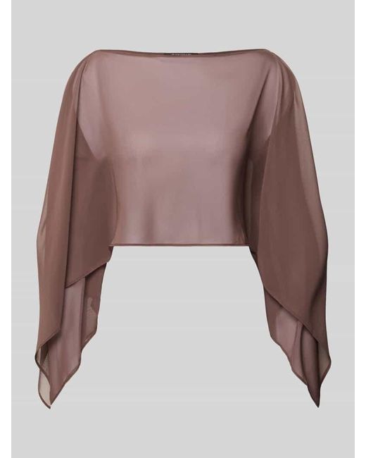 Swing Brown Stola mit U-Boot-Ausschnitt