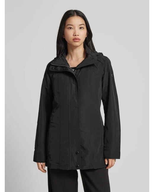 Wellensteyn Black Shaped Fit Funktionsjacke mit Label-Applikation Modell 'TOUSJOURS'