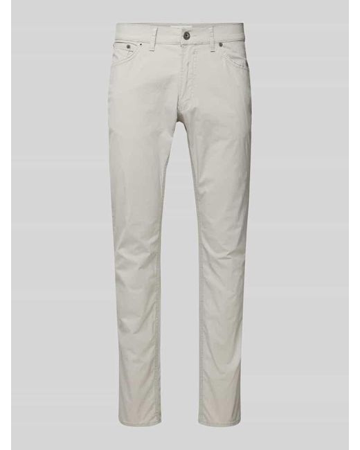 Brax Slim Fit Jeans im 5-Pocket-Design Modell 'CHUCK' in Gray für Herren