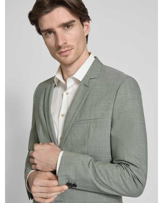 HUGO Slim Fit 2-Knopf-Sakko mit Reverskragen Modell 'Arti' in Green für Herren