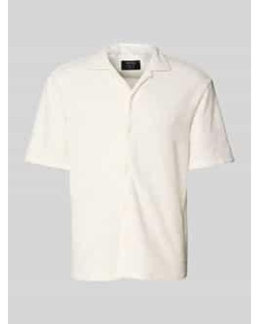 Mcneal Regular Fit Vrijetijdsoverhemd Met Platte Kraag, Model 'Gustav' in het Natural voor heren