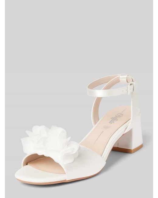 Buffalo Natural Sandalette mit Blockabsatz Modell 'LUCY ROSE'