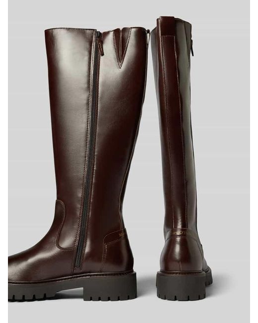 Marc O' Polo Brown Stiefel aus echtem Rindsleder