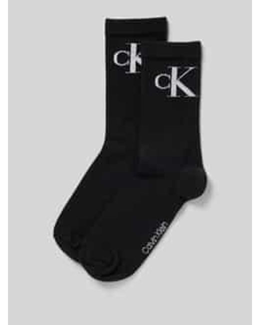 Calvin Klein Sokken Met Labelprint in het Black
