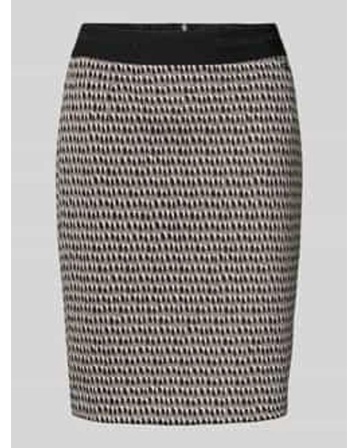 Marc Cain Minirok Met Naadritssluiting in het Gray
