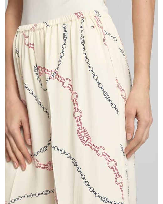 Tommy Hilfiger Natural Loose Fit Pull-on-Hose aus reiner Viskose