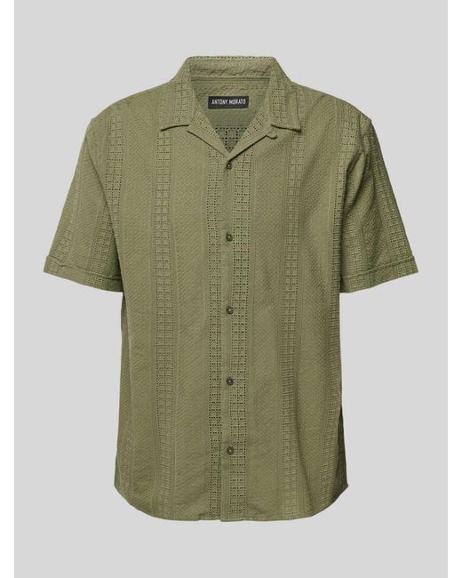 Antony Morato Regular Fit Freizeithemd mit Reverskragen in Green für Herren