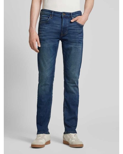 Marc O' Polo Shaped-Fit Jeans Im Used-Look Modell 'Sjöbo' in Blue für Herren