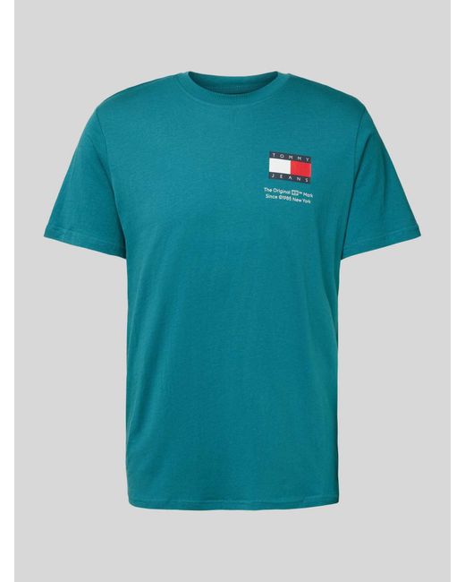 Tommy Hilfiger T-Shirt mit Label-Print in Blue für Herren