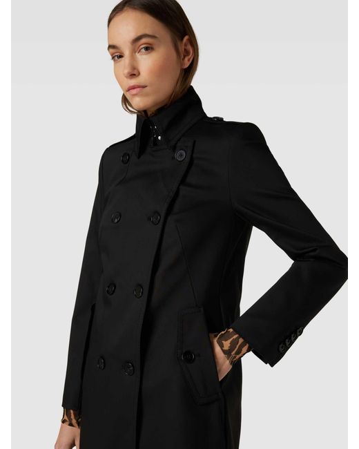 Drykorn Mantel mit Umlegekragen Modell 'HARLESTON' in Black für Herren