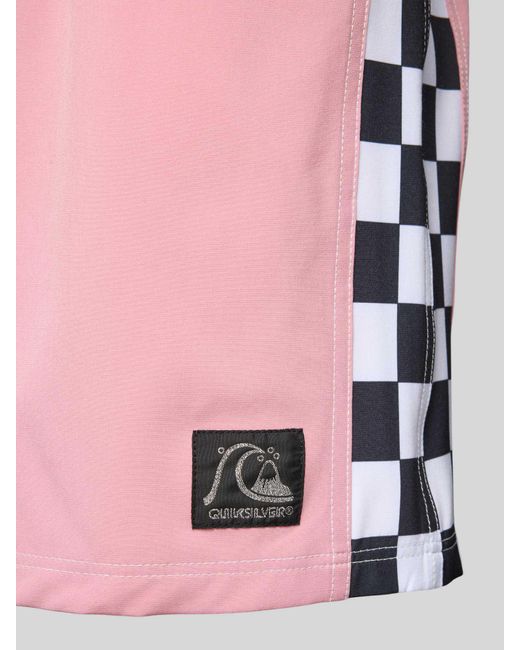 Quiksilver Relaxed Fit Zwembroek Met Labelpatch in het Pink voor heren