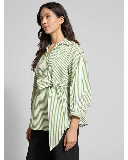 Weekend by Maxmara Relaxed Fit Wikkelblouse Met Knoopsluiting in het Green