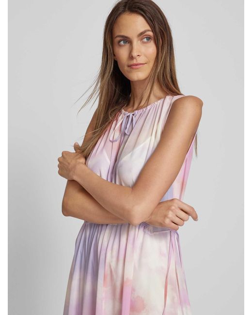 Boss Maxi-jurk Met All-over Motief in het Pink