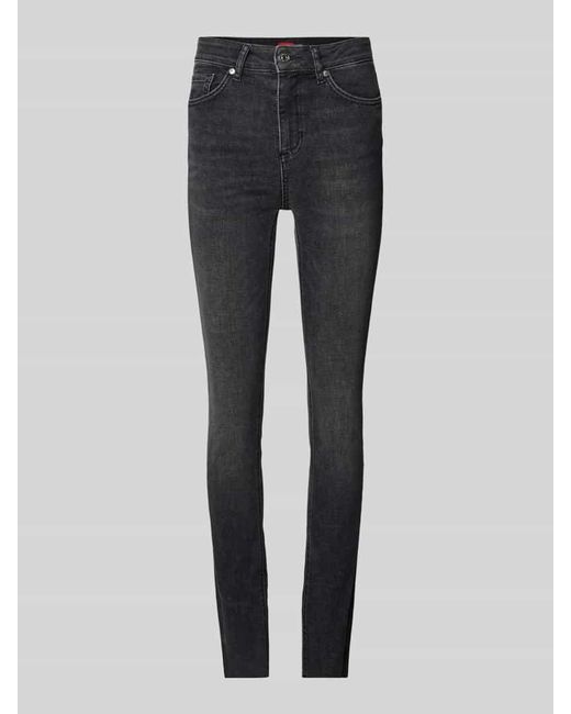 HUGO Gray Skinny Fit Jeans mit 5-Pocket-Design Modell 'Girali'
