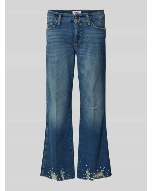 Cambio Blue Flared Cut Jeans