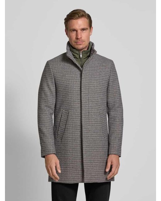 Matíníque Slim Fit Mantel mit Woll-Anteil Modell 'HARVEY' in Gray für Herren