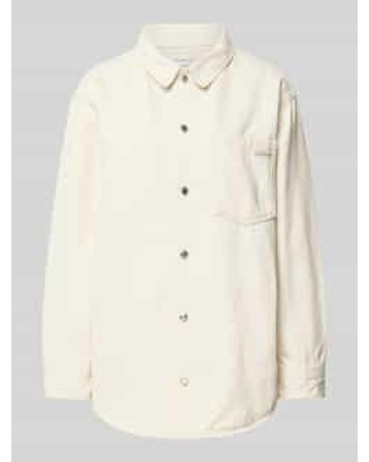 Calvin Klein Regular Fit Overhemdjack Met Borstzak in het Natural