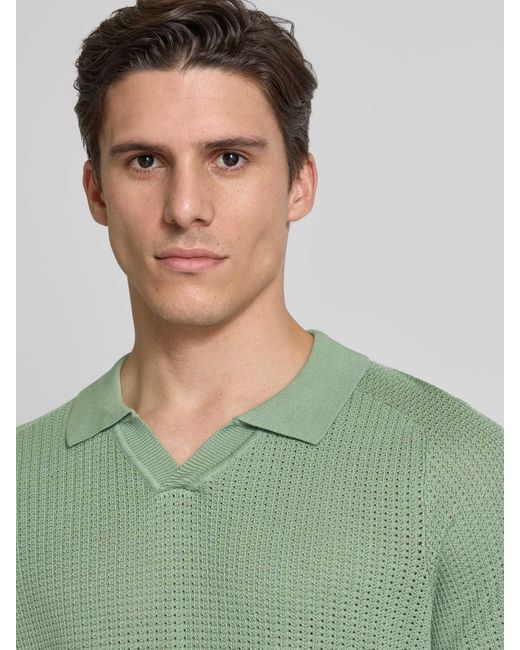 Joop! Regular Fit Poloshirt Met V-hals in het Green voor heren