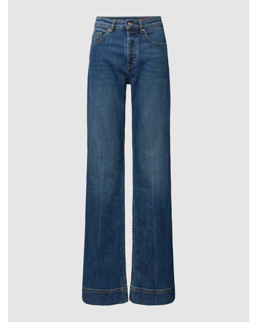 Zadig & Voltaire Bootcut Jeans Met Persplooien in het Blue voor heren