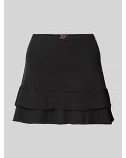 Tommy Hilfiger Minirok Met Gebreide Look in het Black