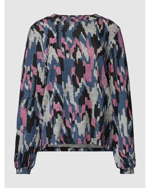 Tom Tailor Black Longsleeve mit Camouflage-Muster