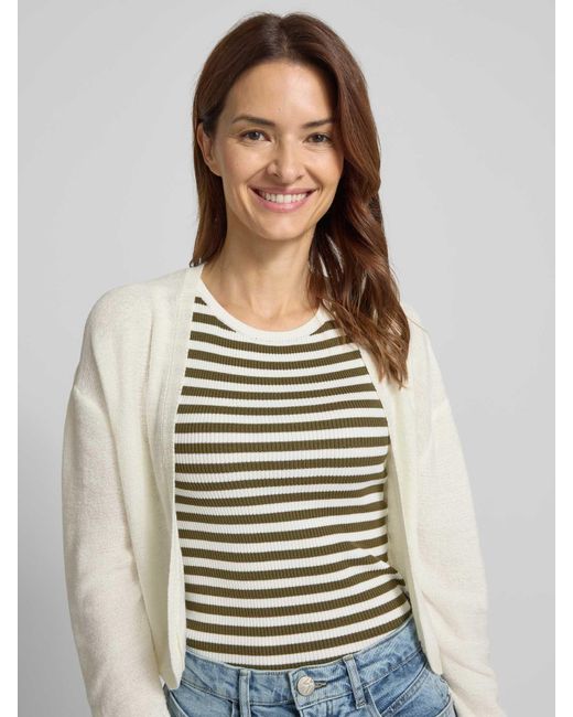 Tom Tailor Regular Fit Cardigan Zonder Sluiting in het White