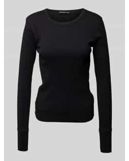 Drykorn Shirt Met Lange Mouwen En Ronde Hals, Model 'Nurit' in het Blue