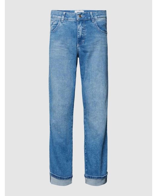 ANGELS Straight Leg Jeans mit Beinaufschlag Modell 'Darlene' in Blue für Herren