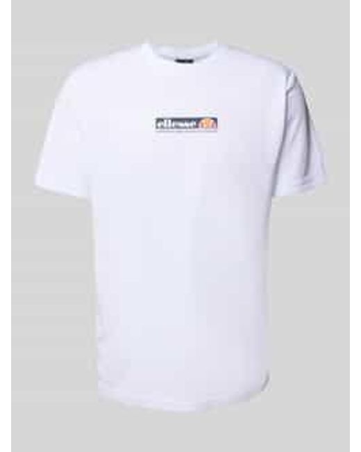 Ellesse T-Shirt Met Labelprint, Model 'Corboba' in het White voor heren