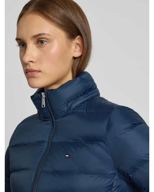 Tommy Hilfiger Blue Regular Fit Daunenmantel mit Entendaunen-Füllung