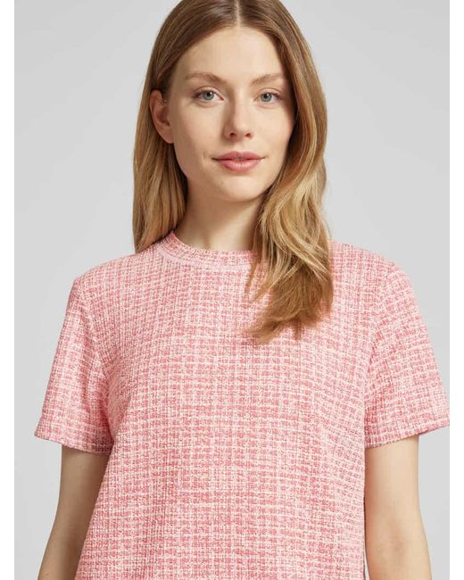 S.oliver Pink Regular Fit Etuikleid aus Bouclé