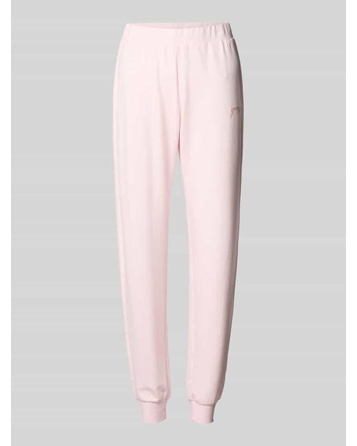 Guess Pink Sweatpants Mit Label-Stitching Modell 'Lucia'