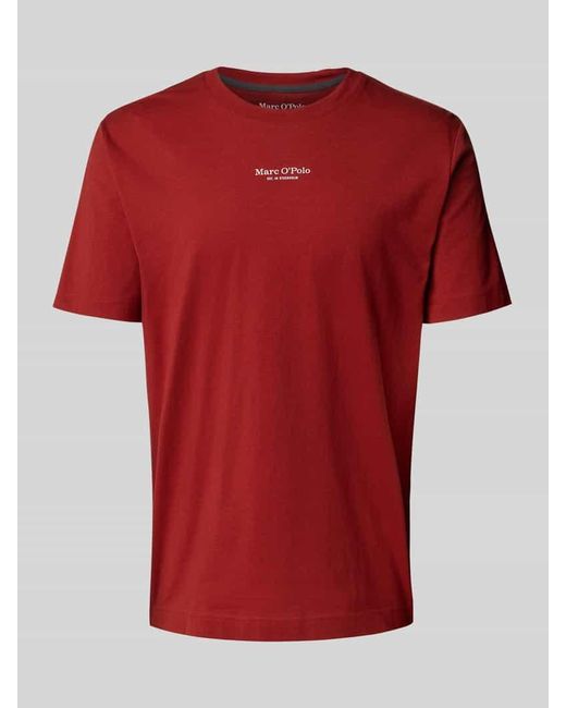 Marc O' Polo Regular Fit T-Shirt aus reiner Baumwolle in Red für Herren
