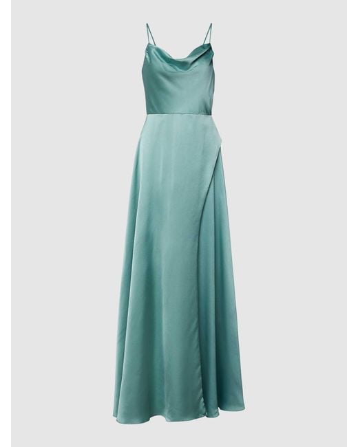Luxuar Green Abendkleid mit Gehschlitz