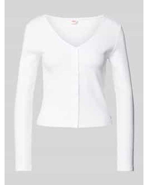 Levi's Shirt Met Lange Mouwen En Knoopsluiting in het White