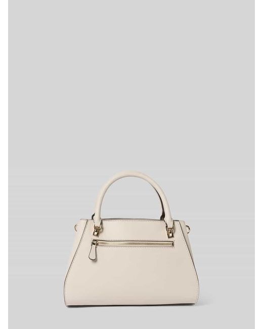 Guess Natural Handtasche mit Label-Applikation Modell 'NOELLE II'