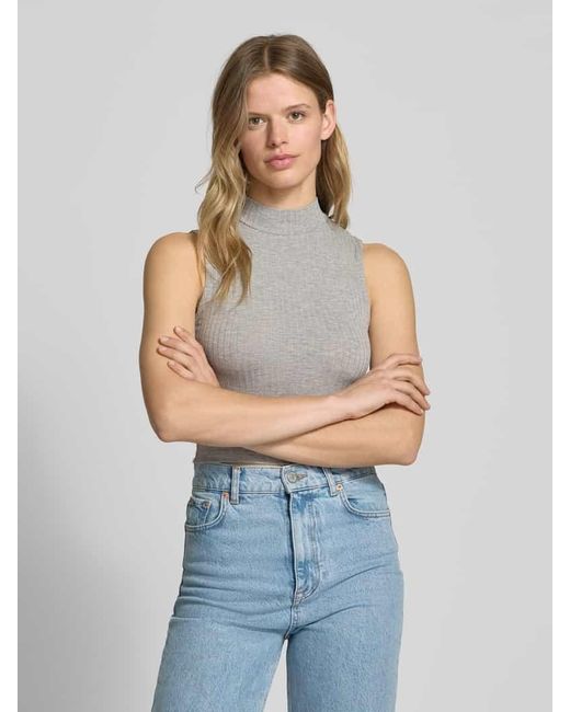 EDITED Gray Top mit Turtleneck Modell 'Kaori'