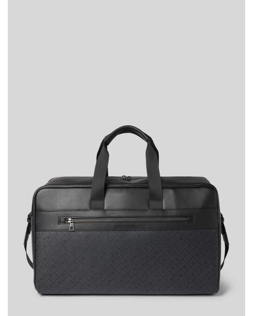 Tommy Hilfiger Weekendtas Met Logostructuur in het Black voor heren