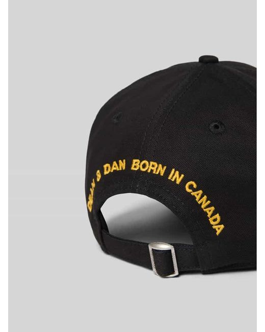 DSquared² Base Cap mit Logo-Patch in Black für Herren
