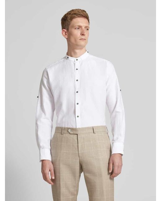Eterna Modern Fit Business-Hemd mit Maokragen in White für Herren