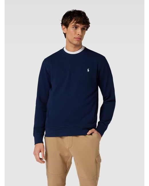 Polo Ralph Lauren Sweatshirt mit Label-Stitching in Blue für Herren