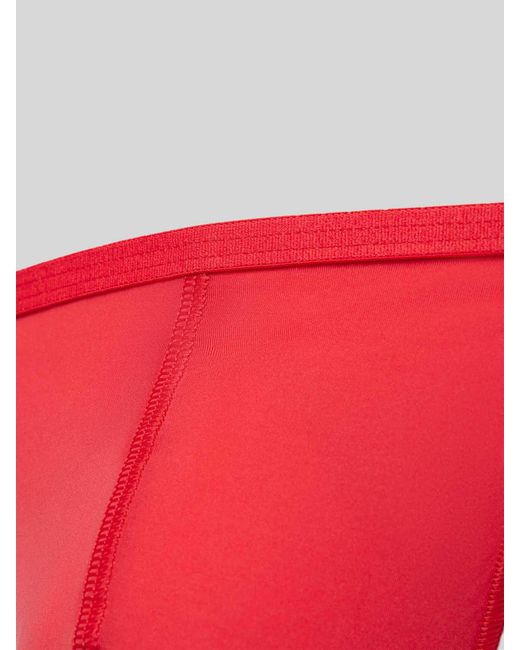 Hom String im unifarbenen Design Modell 'Plumes' in Red für Herren