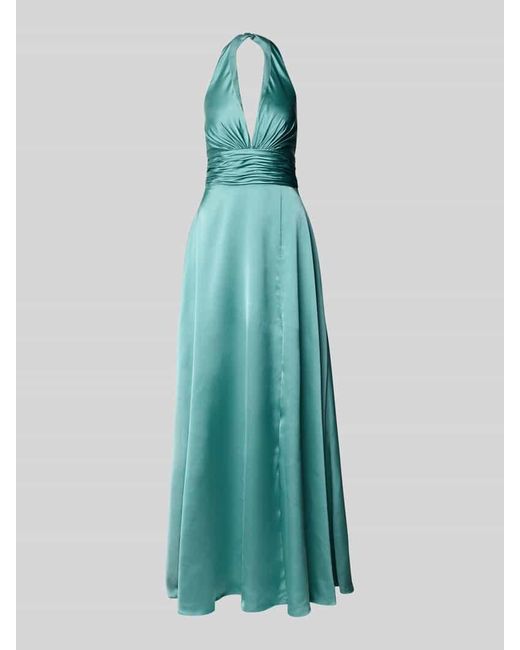 Luxuar Blue Abendkleid Mit Neckholder