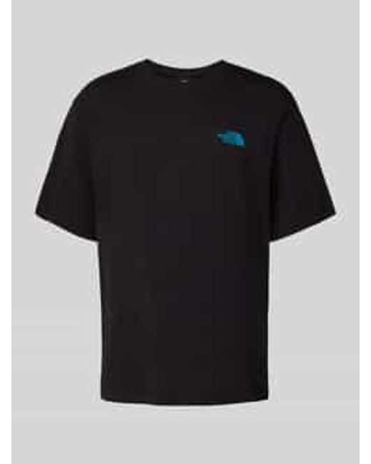 The North Face T-Shirt Met Labeldetail in het Black voor heren