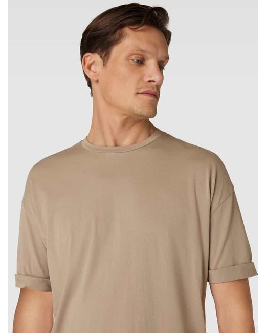 Drykorn T-Shirt mit überschnittenen Schultern Modell 'THILO' in Natural für Herren