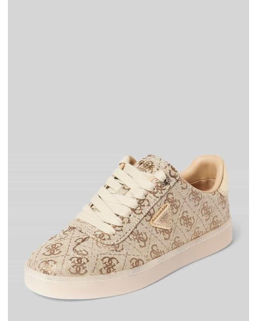 Guess Natural Sneaker mit Label-Details Modell 'JAZLIE2'