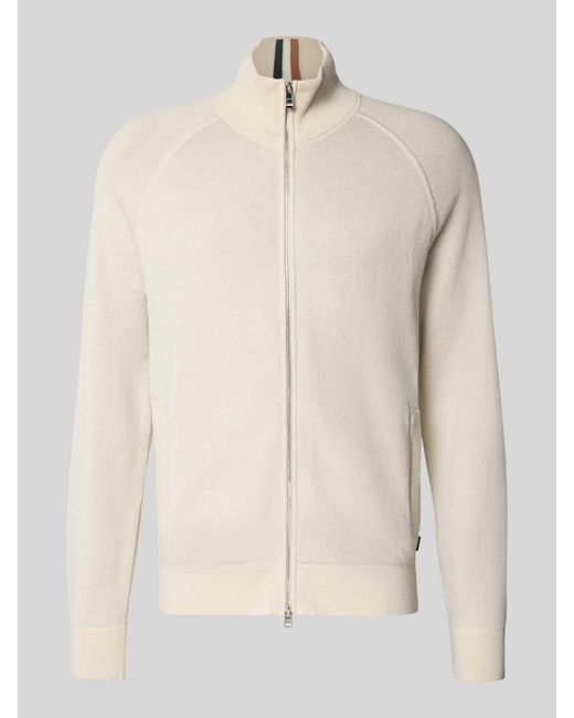 Boss Regular Fit Gebreid Jack Met Scheerwol, Model 'H-Idino' in het Natural voor heren